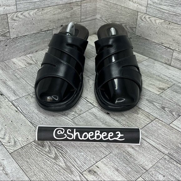 Dansko Leather Avril 25 Heeled Sandals, Black, Women's 40 - Picture 3 of 10